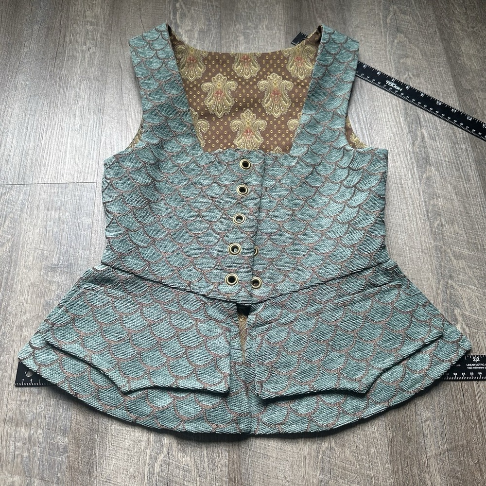 Renaissance Blue Handmade Bonice Multi Color Thick New Approx Women's Small $250 - Picture 8 of 8